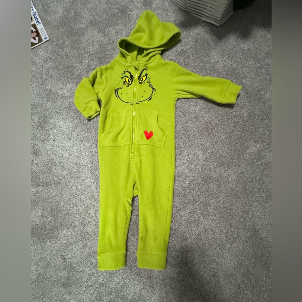 Hanna Andersson Green Grinch Kids One Piece